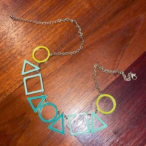 Reversible colored necklace